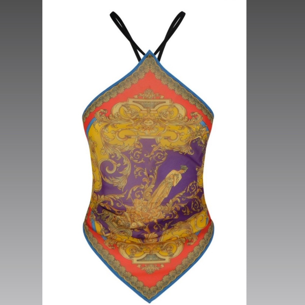 Versace scarf top
